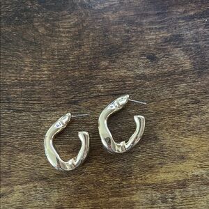 Wavy Hoop Earrings